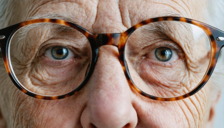 Close-up of optometry equipment during comprehensive eye examination