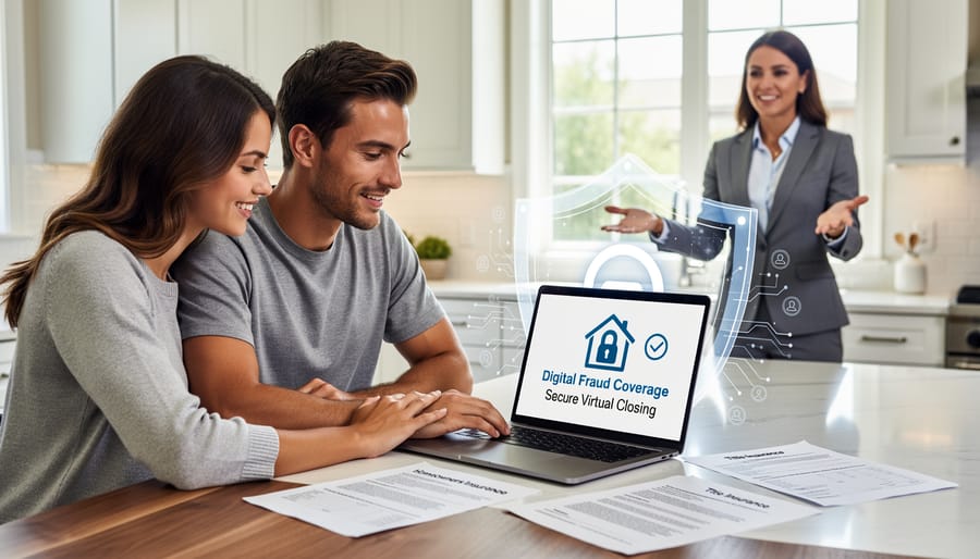 Insurance documents and house keys representing digital fraud coverage protection