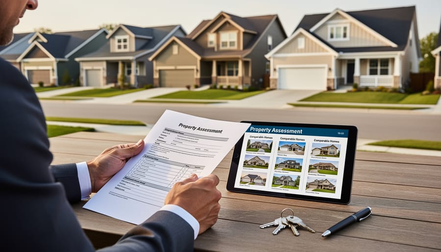 Suburban residential home used for property tax assessment comparison