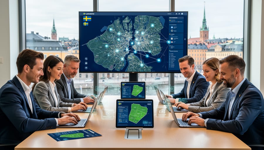 Stockholm cityscape representing Sweden's leadership in blockchain property registry adoption