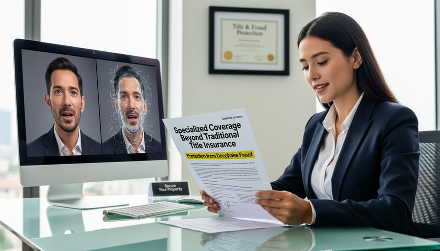 Insurance documents with house keys symbolizing property fraud protection