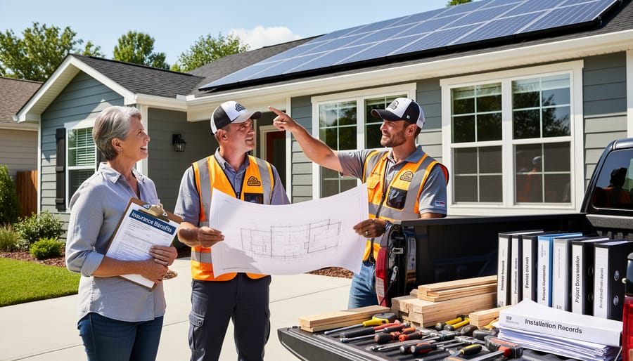 IoT water leak detection sensor installed on residential plumbing system