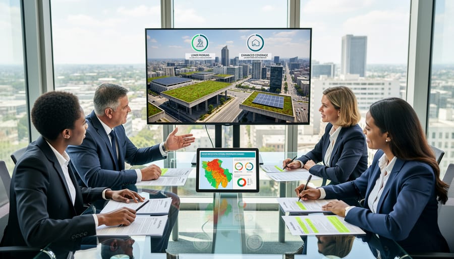 Modern home with elevated flood-resistant foundation and climate-resilient features