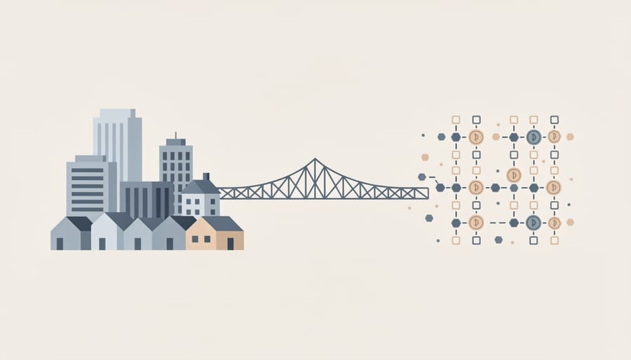 Modern residential building representing tokenized real estate investment