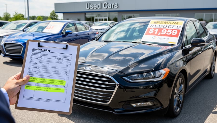 Close-up of vehicle body damage showing dents and scratches on silver car panel