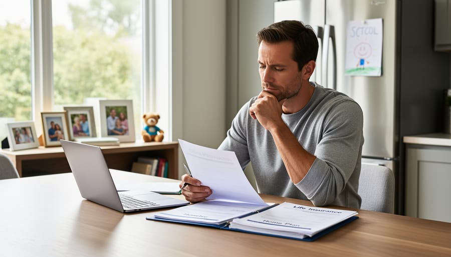 Homeowner holding car keys and a rolled document in a bright living room